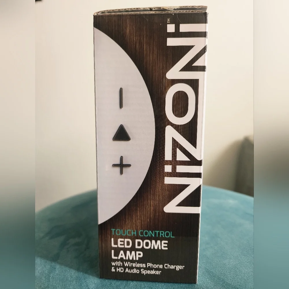 Nizoni LED DOME LAMP w/wireless Phone Charger & HD Audio Speaker